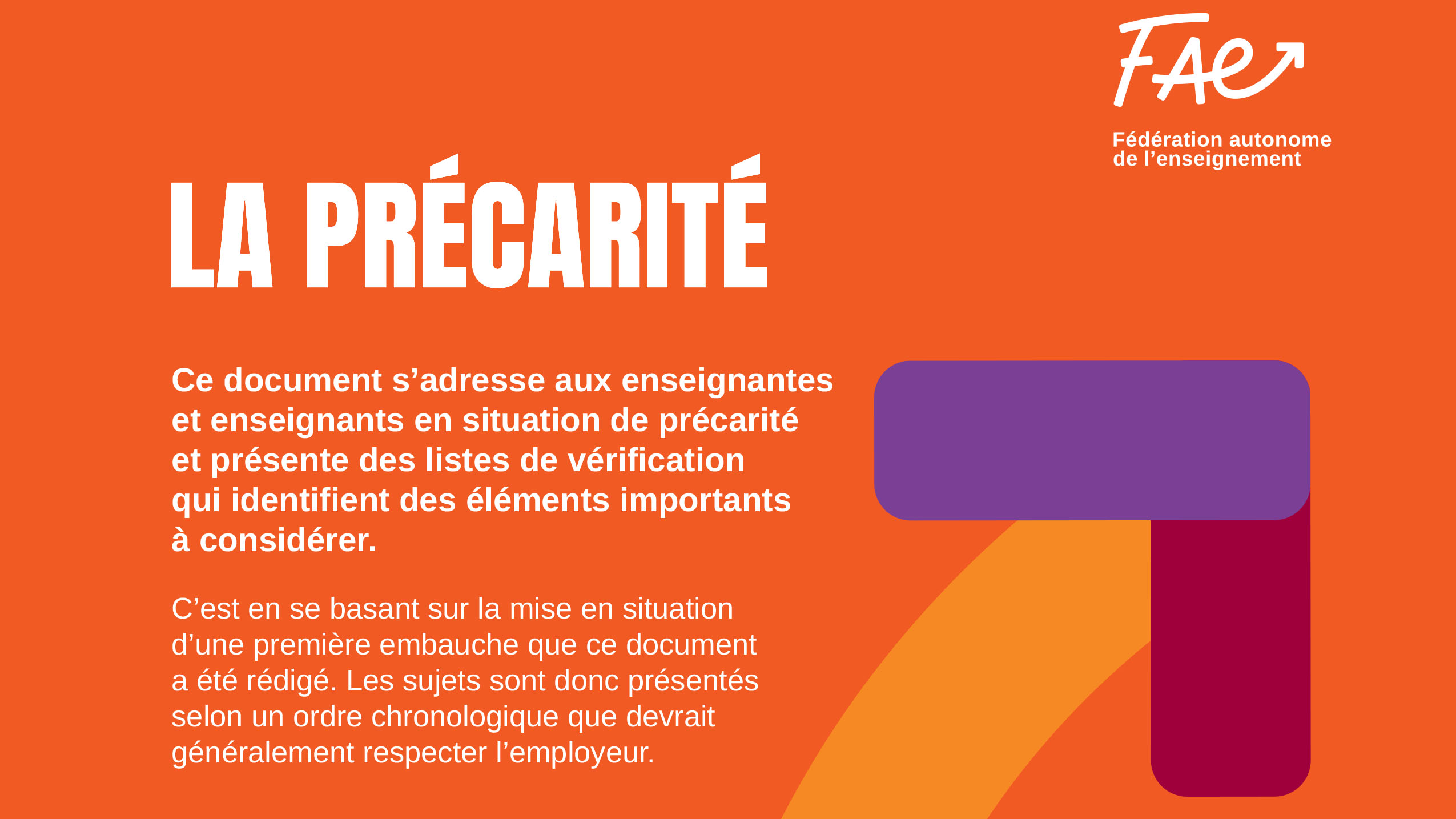 Précarité