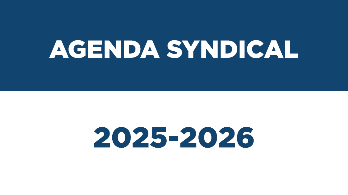 Agenda syndical 2025-2026