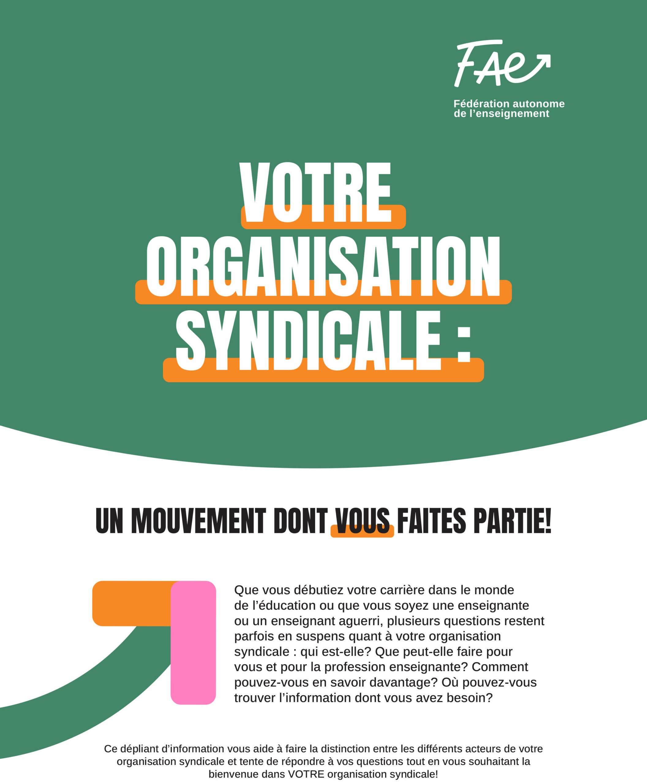 Votre organisation syndicale