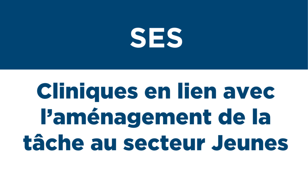 Cliniques aménagement tâche