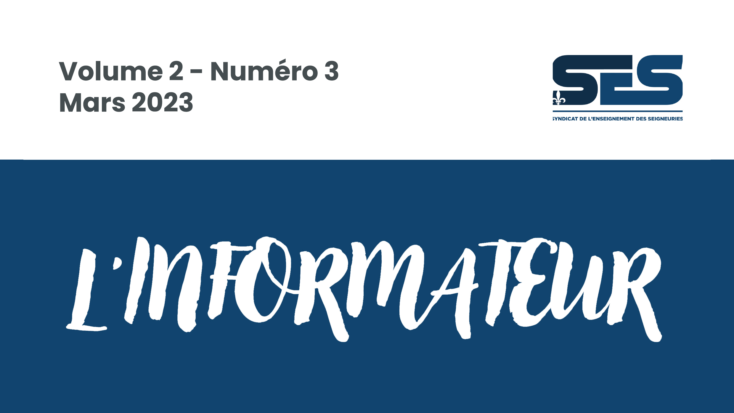 L&rsquo;Informateur – mars 2023