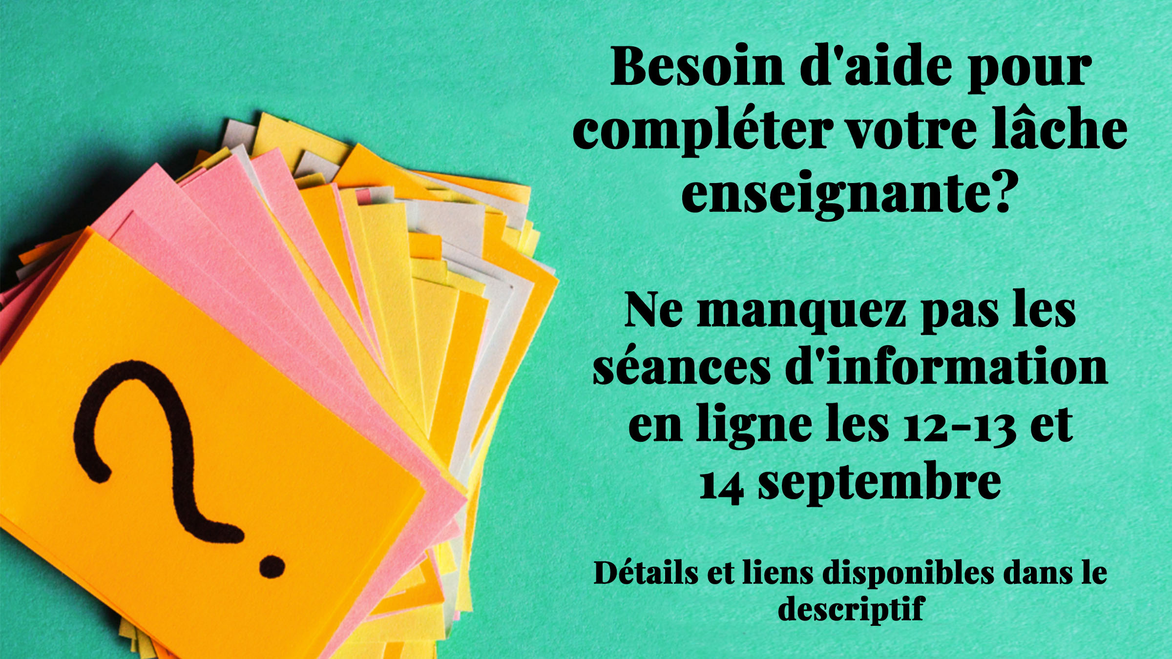 Séances d’information sur la tâche