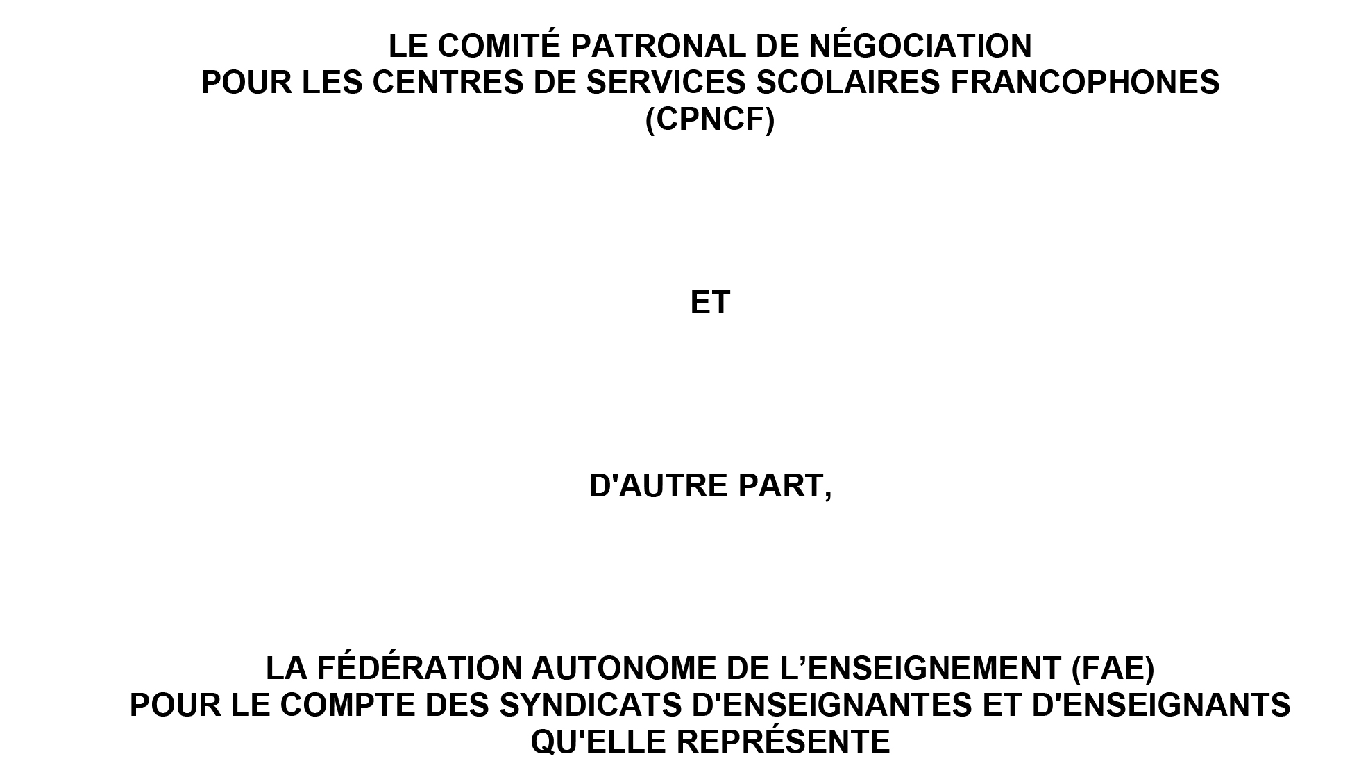 L&rsquo;Entente nationale