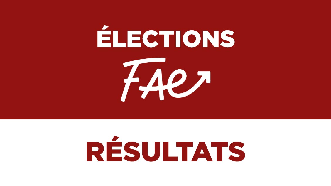 Élections FAE – Résultats