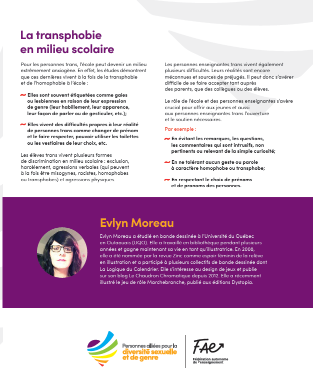 Transphobie en milieu scolaire