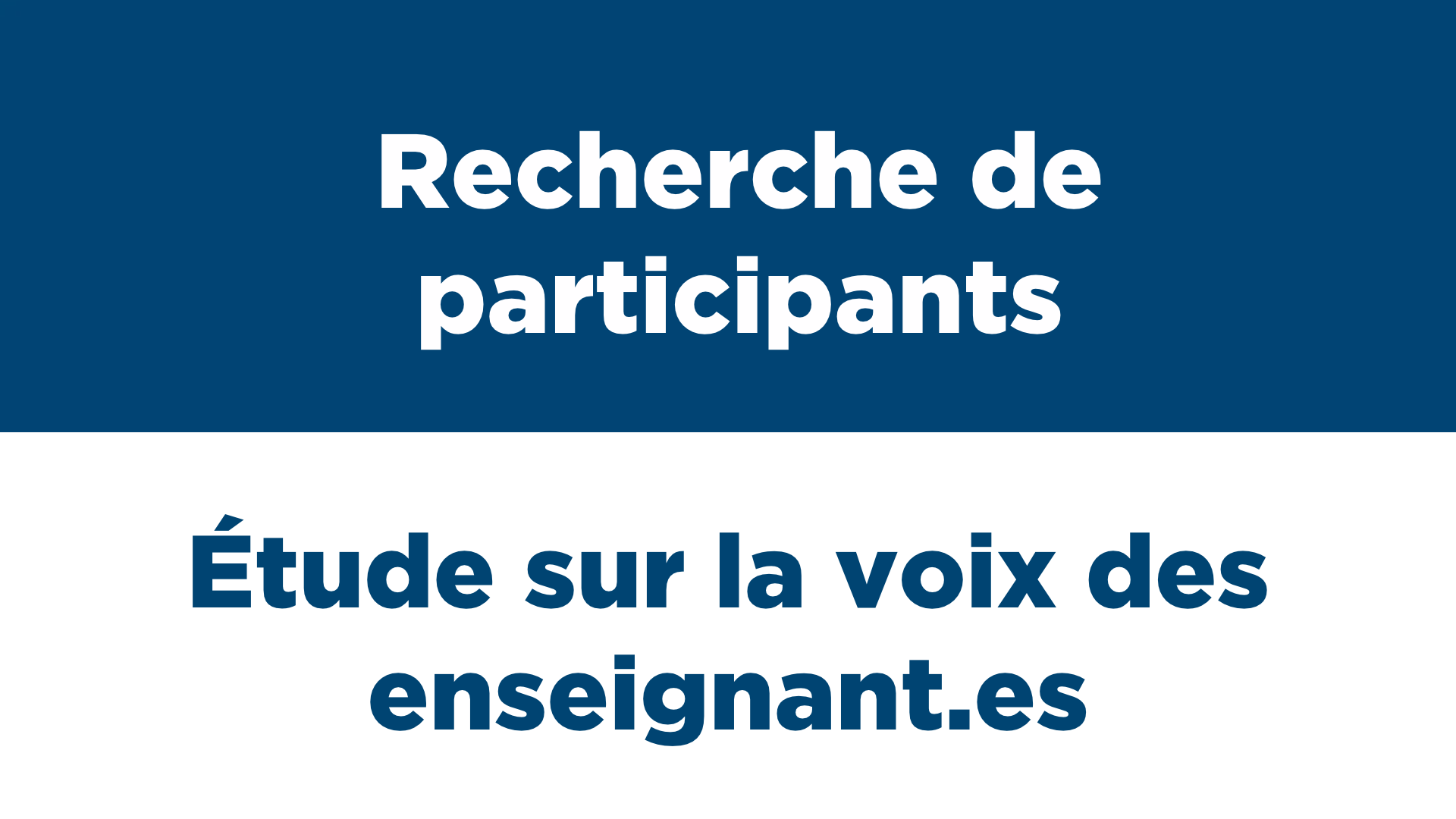 Étude sur la voix des enseignant.es